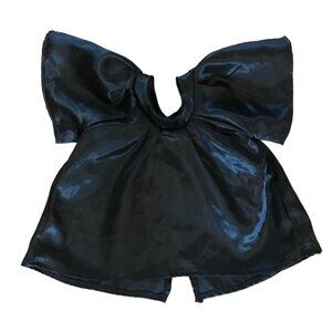 Build A Bear Black Satin Blouse Flowy
